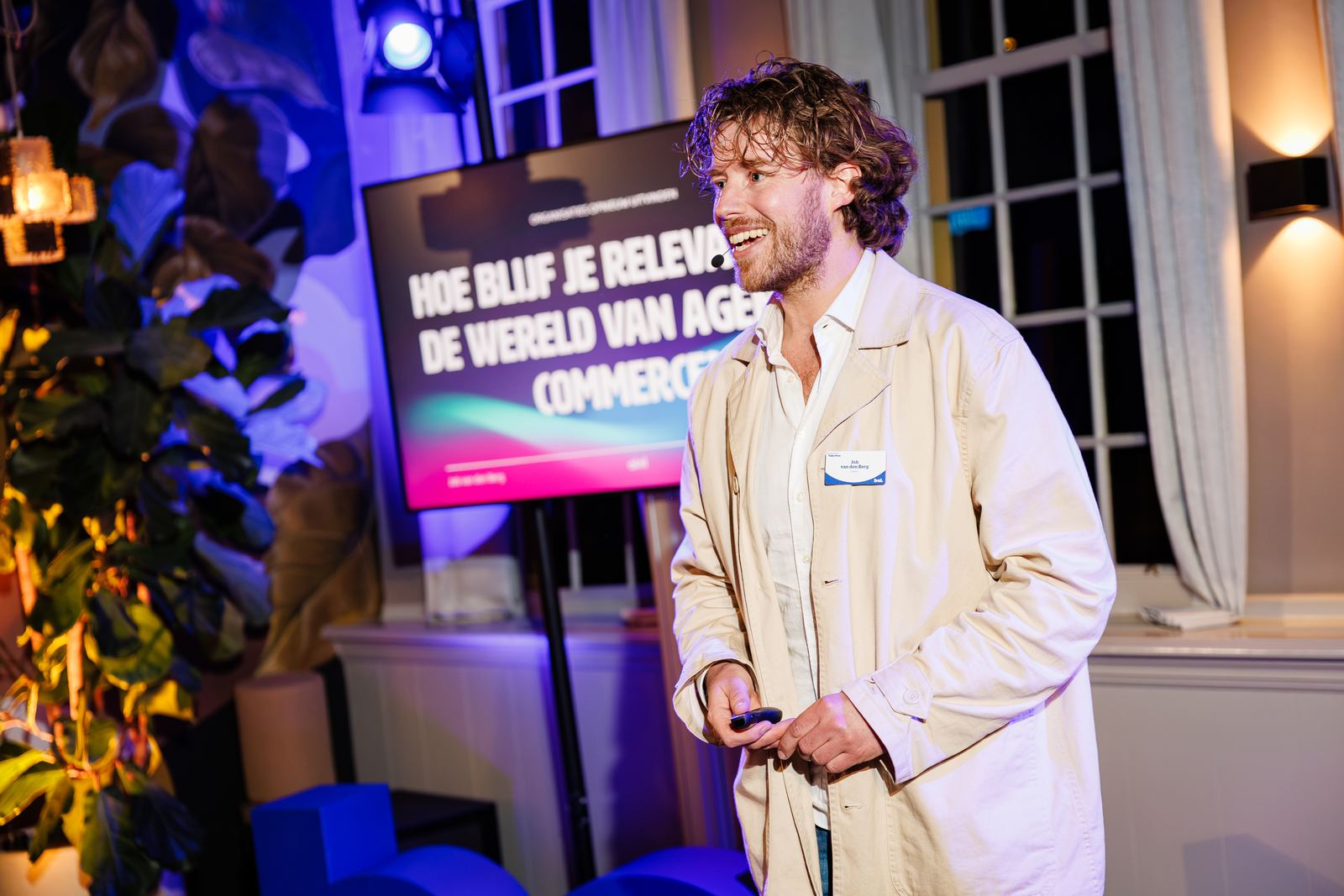 Job van den Berg tijdens keynotes en workshops