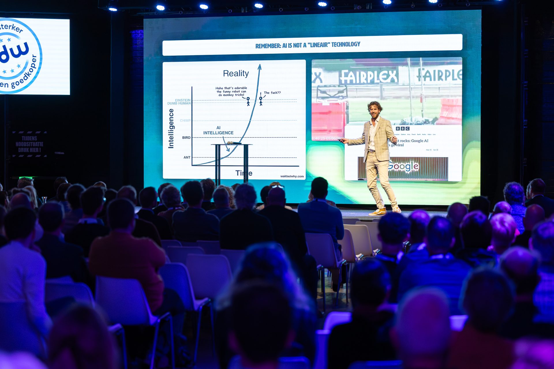 Job van den Berg tijdens keynotes en workshops