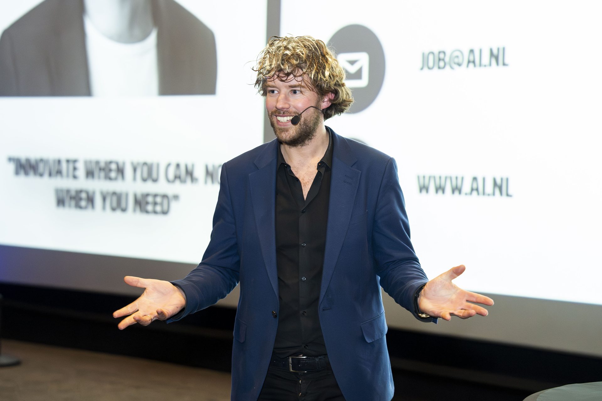 Job van den Berg tijdens keynotes en workshops