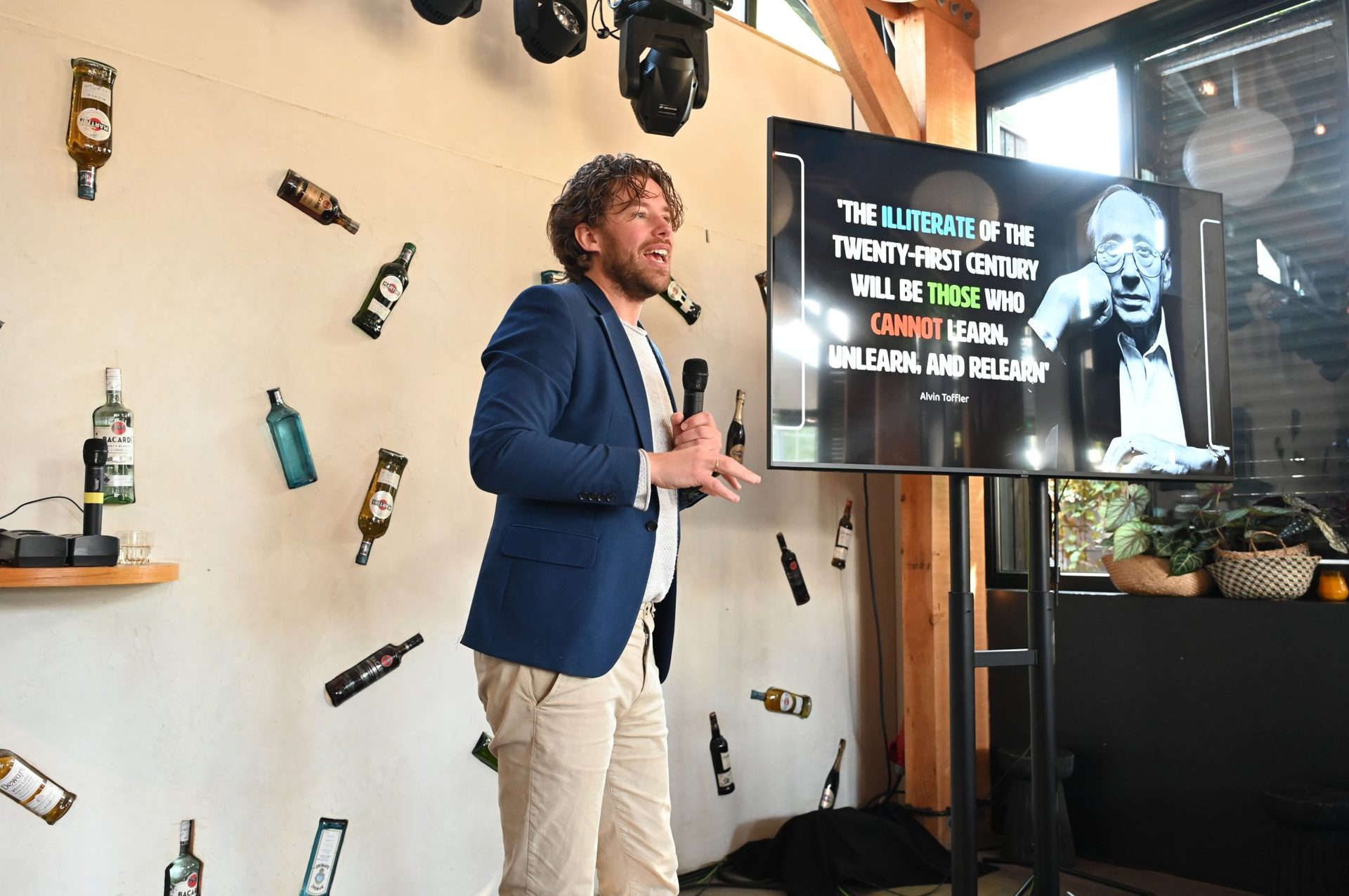 Job van den Berg tijdens keynotes en workshops