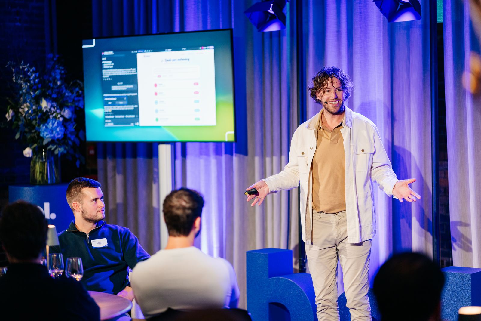 Job van den Berg tijdens keynotes en workshops