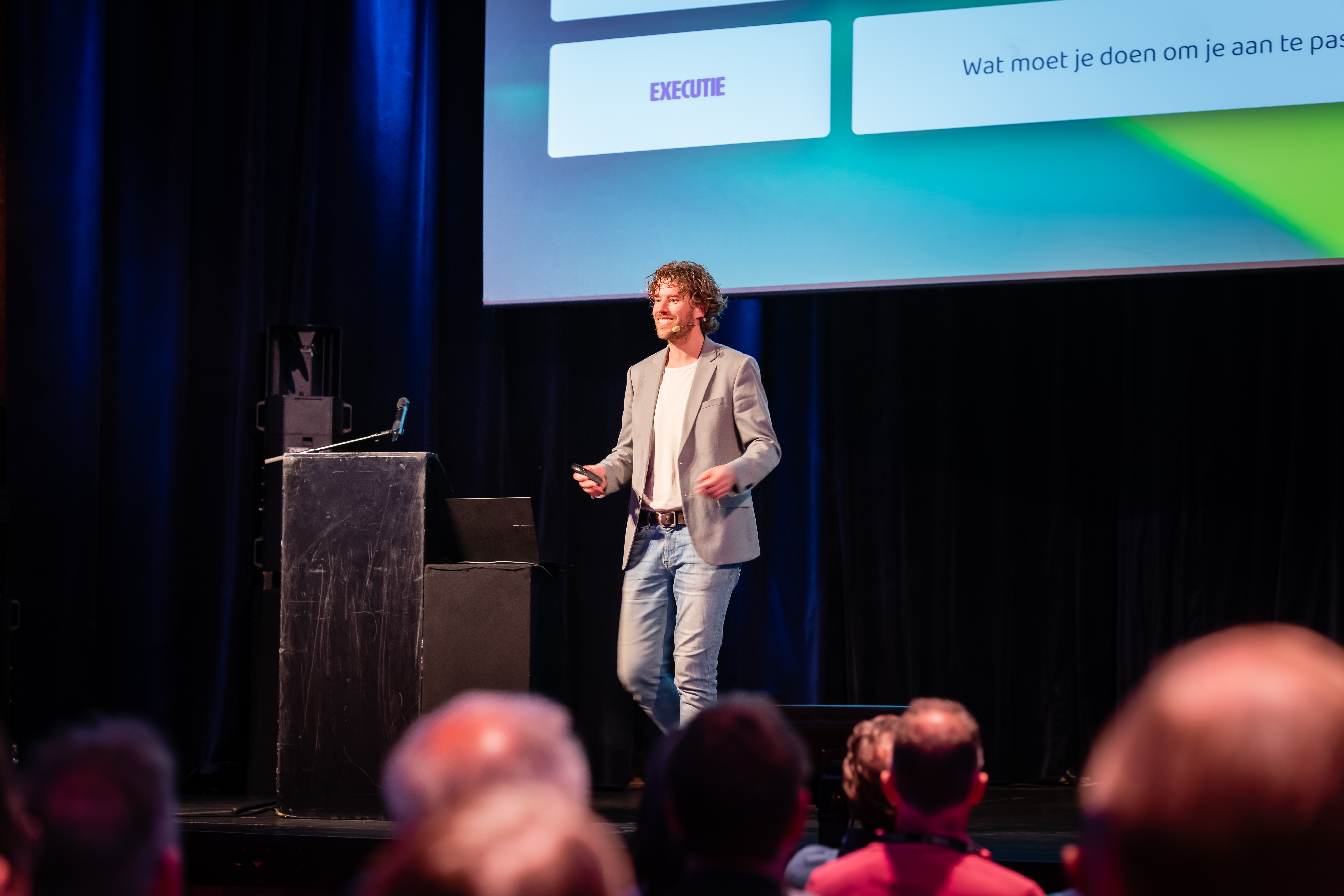 Job van den Berg tijdens keynotes en workshops