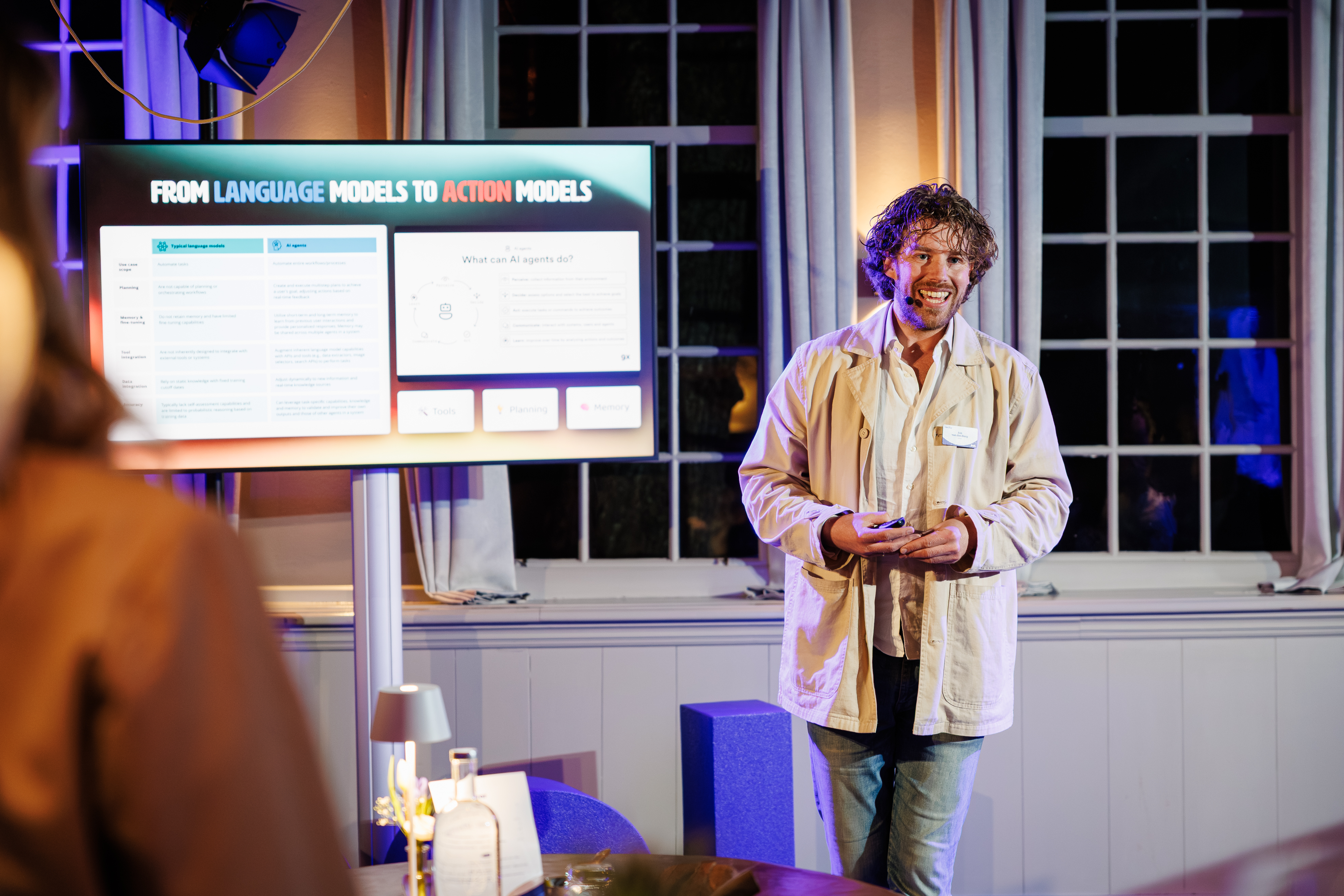 Job van den Berg tijdens keynotes en workshops
