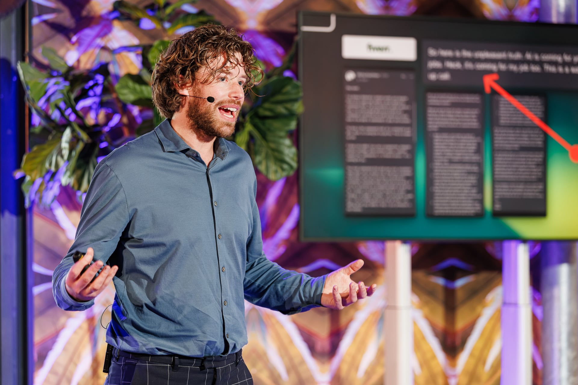 Job van den Berg tijdens keynotes en workshops
