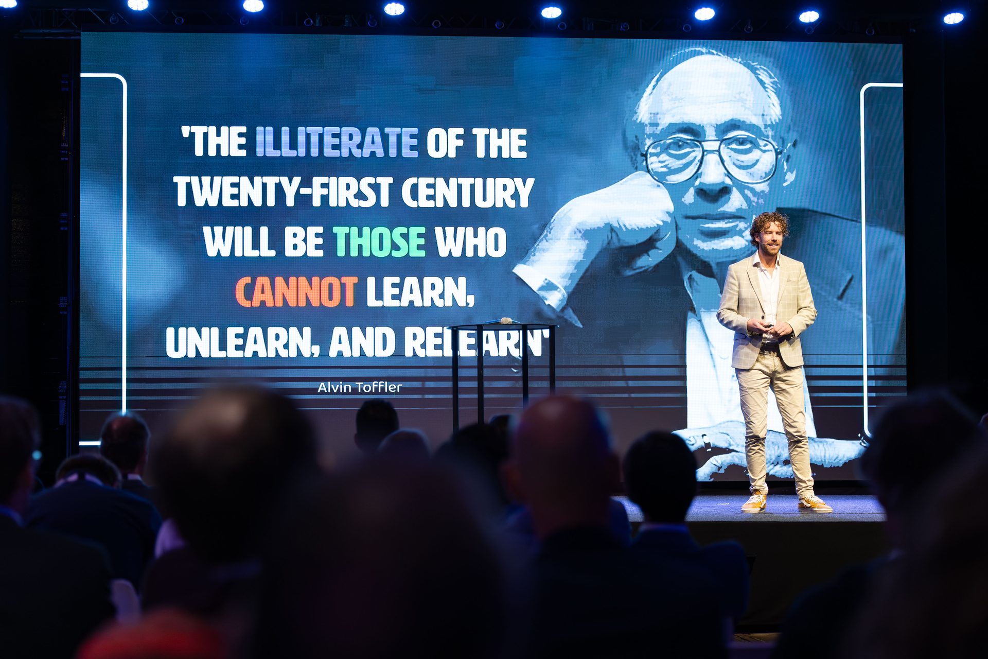 Job van den Berg tijdens keynotes en workshops